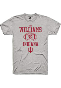 Max Williams Ash Indiana Hoosiers NIL Sport Icon Short Sleeve T Shirt