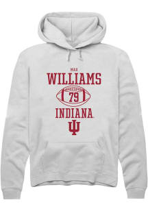 Max Williams Rally Mens White Indiana Hoosiers NIL Sport Icon Hooded Sweatshirt