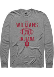 Max Williams Rally Mens Graphite Indiana Hoosiers NIL Sport Icon Tee