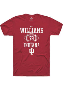 Max Williams Red Indiana Hoosiers NIL Sport Icon Short Sleeve T Shirt