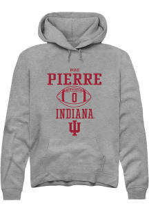 Noah Pierre Rally Mens Graphite Indiana Hoosiers NIL Sport Icon Hooded Sweatshirt