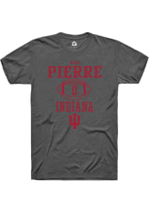 Noah Pierre Dark Grey Indiana Hoosiers NIL Sport Icon Short Sleeve T Shirt