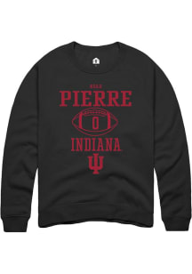 Noah Pierre Rally Mens Black Indiana Hoosiers NIL Sport Icon Crew Sweatshirt