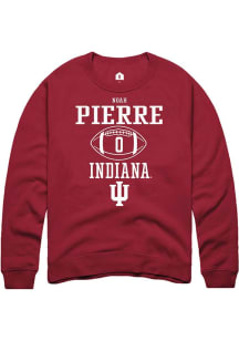 Noah Pierre Rally Mens Red Indiana Hoosiers NIL Sport Icon Crew Sweatshirt