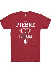 Noah Pierre Red Indiana Hoosiers NIL Sport Icon Short Sleeve T Shirt