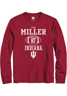 Ryan Miller  Indiana Hoosiers Red Rally NIL Sport Icon Long Sleeve T Shirt