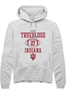 Xavier Trueblood Rally Mens White Indiana Hoosiers NIL Sport Icon Hooded Sweatshirt