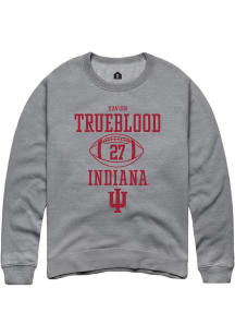 Xavier Trueblood Rally Mens Graphite Indiana Hoosiers NIL Sport Icon Crew Sweatshirt