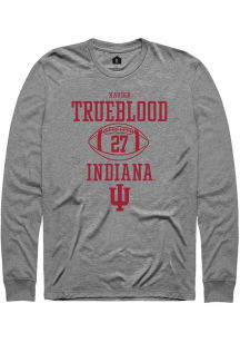 Xavier Trueblood Rally Mens Graphite Indiana Hoosiers NIL Sport Icon Tee