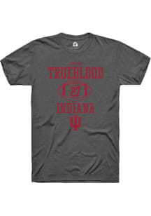 Xavier Trueblood Dark Grey Indiana Hoosiers NIL Sport Icon Short Sleeve T Shirt