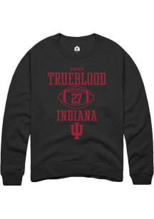 Xavier Trueblood Rally Mens Black Indiana Hoosiers NIL Sport Icon Crew Sweatshirt