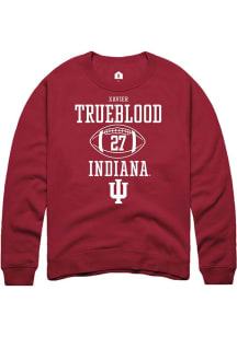 Xavier Trueblood Rally Mens Red Indiana Hoosiers NIL Sport Icon Crew Sweatshirt