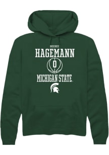 DeeDee Hagemann  Rally Michigan State Spartans Mens Green NIL Sport Icon Long Sleeve Hoodie