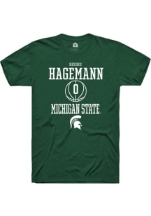 DeeDee Hagemann  Michigan State Spartans Green Rally NIL Sport Icon Short Sleeve T Shirt