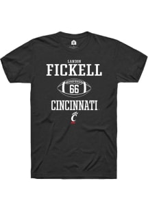 Landon Fickell  Cincinnati Bearcats Black Rally NIL Sport Icon Short Sleeve T Shirt