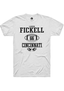 Landon Fickell  Cincinnati Bearcats White Rally NIL Sport Icon Short Sleeve T Shirt