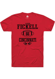 Landon Fickell  Cincinnati Bearcats Red Rally NIL Sport Icon Short Sleeve T Shirt