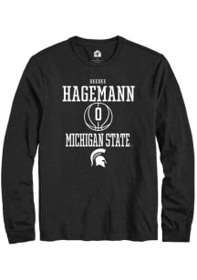 DeeDee Hagemann  Michigan State Spartans Black Rally NIL Sport Icon Long Sleeve T Shirt