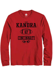 Luke Kandra  Cincinnati Bearcats Red Rally NIL Sport Icon Long Sleeve T Shirt