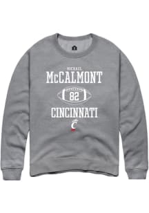 Michael McCalmont Rally Mens Graphite Cincinnati Bearcats NIL Sport Icon Crew Sweatshirt