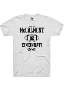 Michael McCalmont White Cincinnati Bearcats NIL Sport Icon Short Sleeve T Shirt