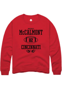 Michael McCalmont Rally Mens Red Cincinnati Bearcats NIL Sport Icon Crew Sweatshirt