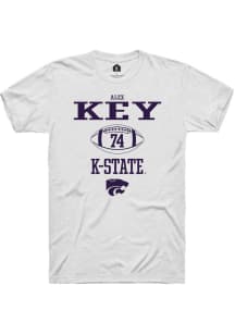 Alex Key White K-State Wildcats NIL Sport Icon Short Sleeve T Shirt