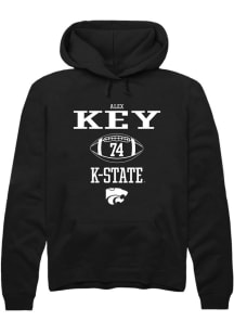 Alex Key Rally Mens Black K-State Wildcats NIL Sport Icon Hooded Sweatshirt