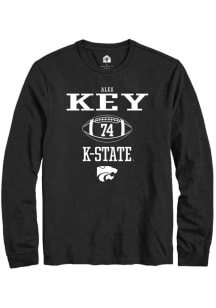 Alex Key Rally Mens Black K-State Wildcats NIL Sport Icon Tee