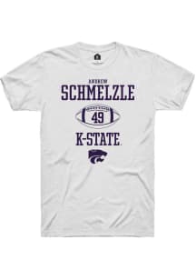 Andrew Schmelzle White K-State Wildcats NIL Sport Icon Short Sleeve T Shirt