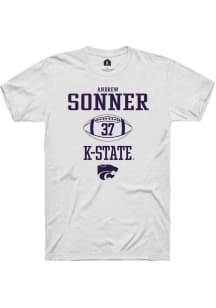 Andrew Sonner White K-State Wildcats NIL Sport Icon Short Sleeve T Shirt