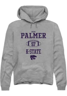 Beau Palmer Rally Mens Graphite K-State Wildcats NIL Sport Icon Hooded Sweatshirt