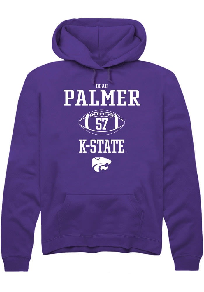 Beau Palmer Rally Mens Purple K-State Wildcats NIL Sport Icon Hooded  Sweatshirt