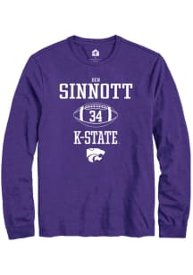 Ben Sinnott  K-State Wildcats Purple Rally NIL Sport Icon Long Sleeve T Shirt
