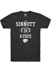 Ben Sinnott  K-State Wildcats Black Rally NIL Sport Icon Short Sleeve T Shirt