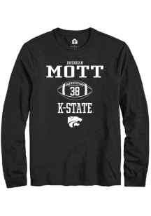 Brendan Mott Rally Mens Black K-State Wildcats NIL Sport Icon Tee