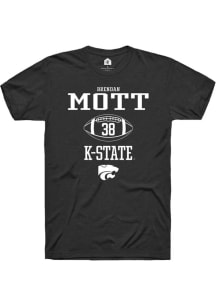 Brendan Mott Black K-State Wildcats NIL Sport Icon Short Sleeve T Shirt