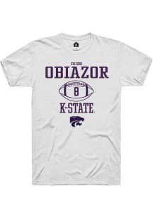 Chiddi Obiazor White K-State Wildcats NIL Sport Icon Short Sleeve T Shirt