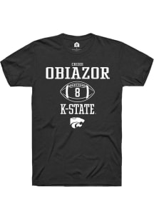 Chiddi Obiazor Black K-State Wildcats NIL Sport Icon Short Sleeve T Shirt