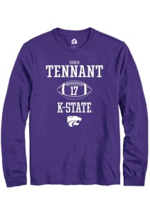 Chris Tennant Rally Mens Purple K-State Wildcats NIL Sport Icon Tee