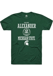 Isaline Alexander  Michigan State Spartans Green Rally NIL Sport Icon Short Sleeve T Shirt