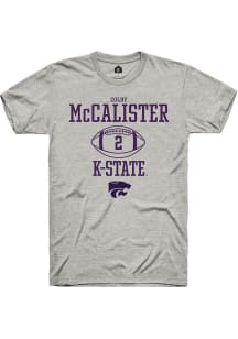 Colby McCalister Ash K-State Wildcats NIL Sport Icon Short Sleeve T Shirt