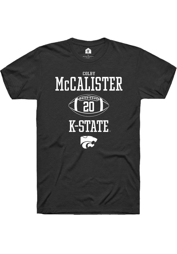 Colby McCalister K-State Wildcats Black Rally NIL Sport Icon Short Sleeve T Shirt