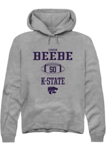 Cooper Beebe  Rally K-State Wildcats Mens Graphite NIL Sport Icon Long Sleeve Hoodie