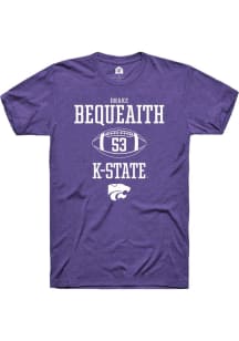 Drake Bequeaith Purple K-State Wildcats NIL Sport Icon Short Sleeve T Shirt