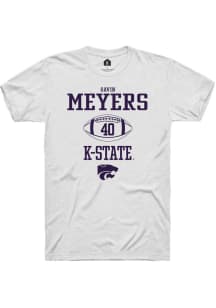 Gavin Meyers  K-State Wildcats White Rally NIL Sport Icon Short Sleeve T Shirt