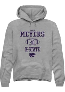 Gavin Meyers  Rally K-State Wildcats Mens Graphite NIL Sport Icon Long Sleeve Hoodie