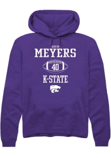 Gavin Meyers  Rally K-State Wildcats Mens Purple NIL Sport Icon Long Sleeve Hoodie