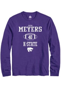 Gavin Meyers  K-State Wildcats Purple Rally NIL Sport Icon Long Sleeve T Shirt