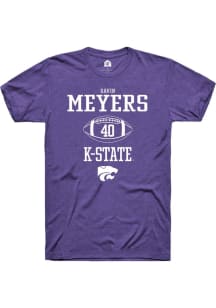 Gavin Meyers  K-State Wildcats Purple Rally NIL Sport Icon Short Sleeve T Shirt